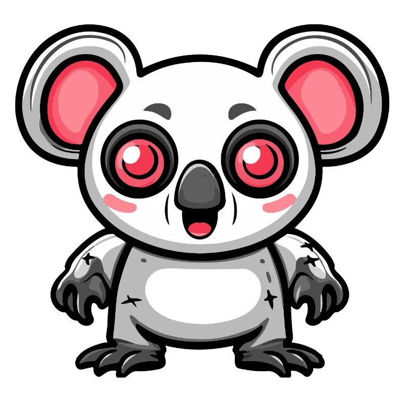Koala Halloween Comic Funny