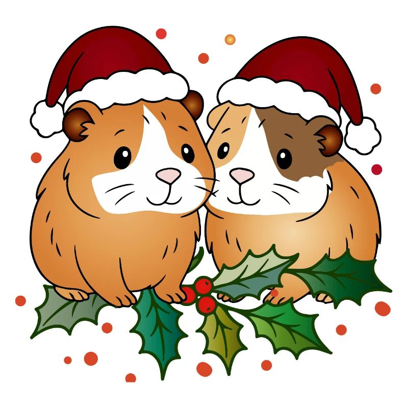 Duo cochon d’Inde moche de Noël