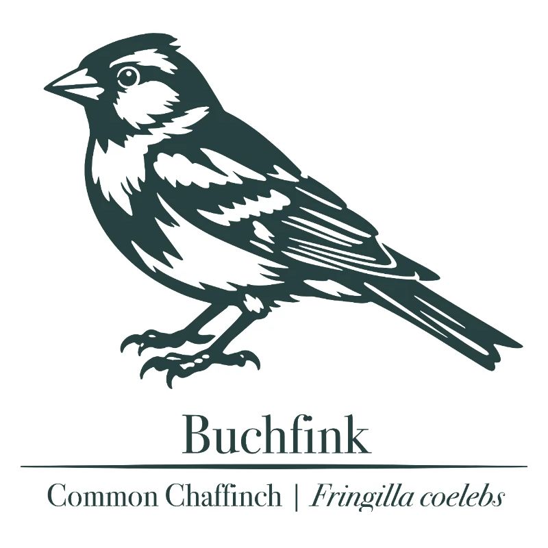 Chaffinch Silhouette | Ornithology | Drawing