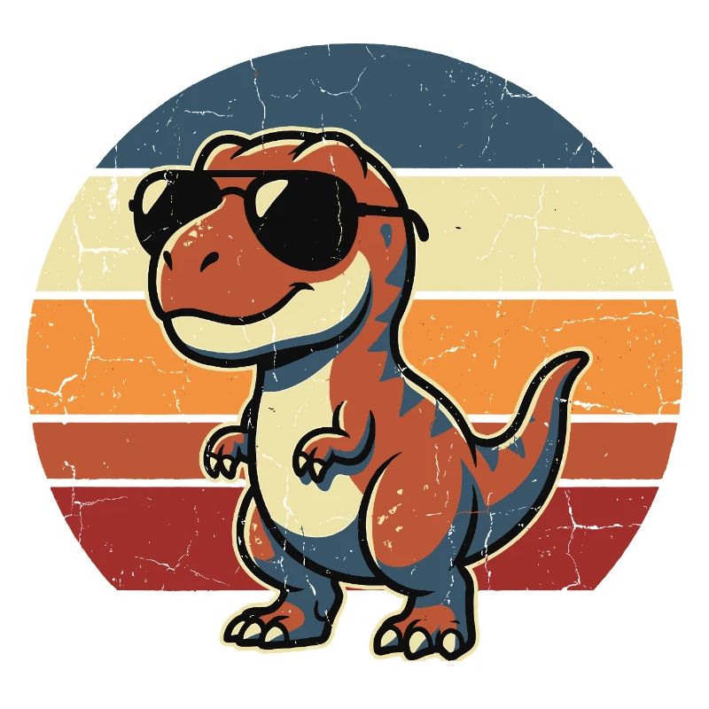 Cool Retro Dinosaur Sunglasses Design