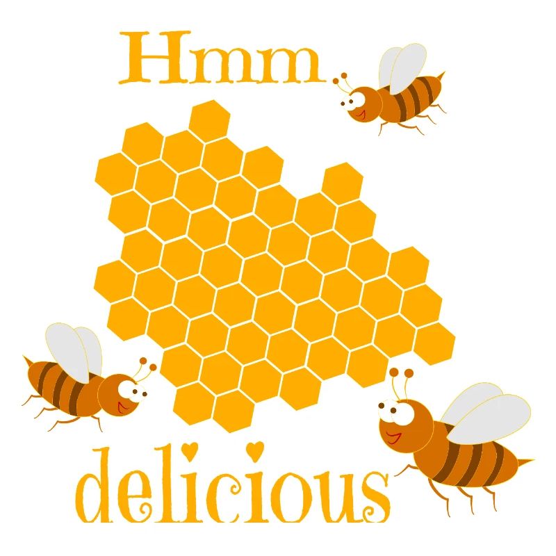 Bees with honeycomb