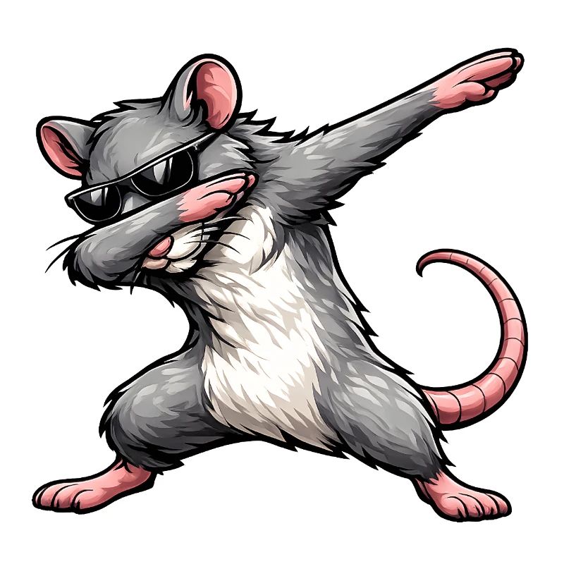 Dabbing Ratte