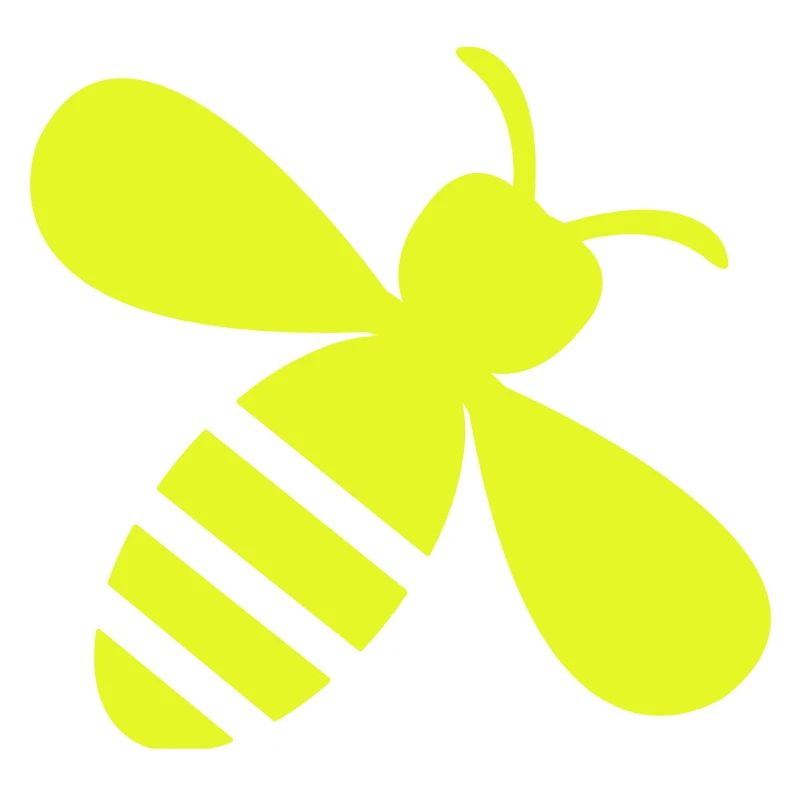 Neon Bee Yellow on Black