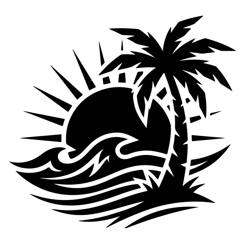 Océan Palm Tree Beach