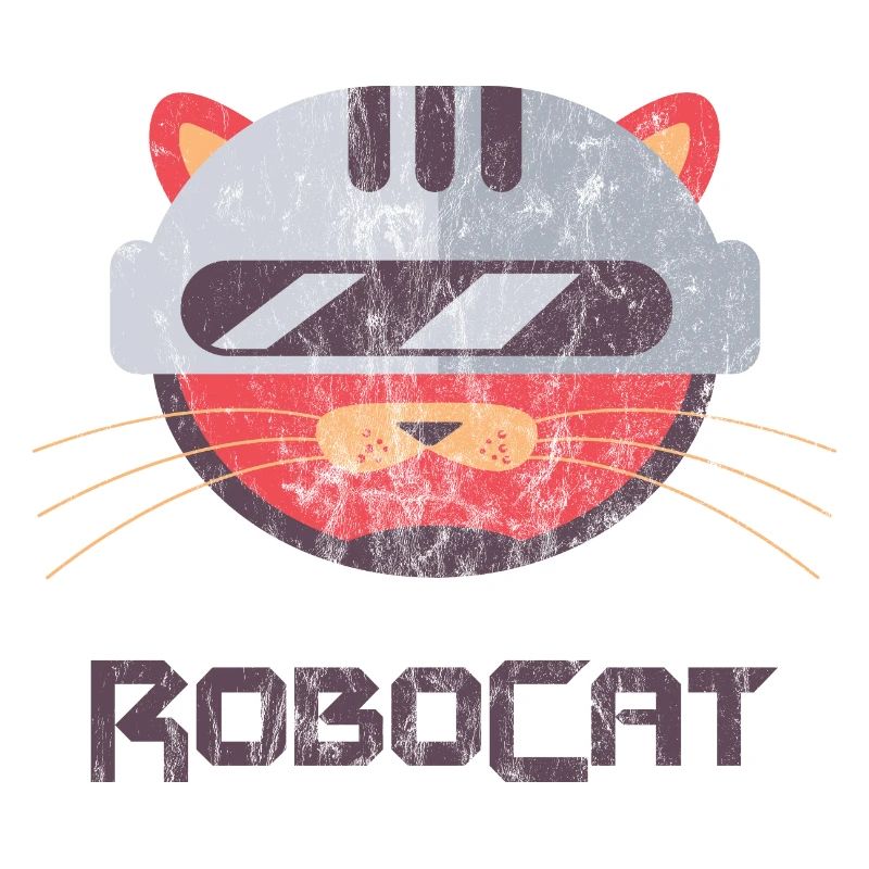 ROBOCAT - Katzen Kater Roboter Comicfigur Geschenk
