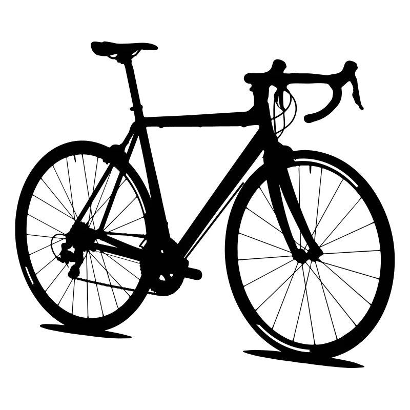 Silhouette de vélo de route