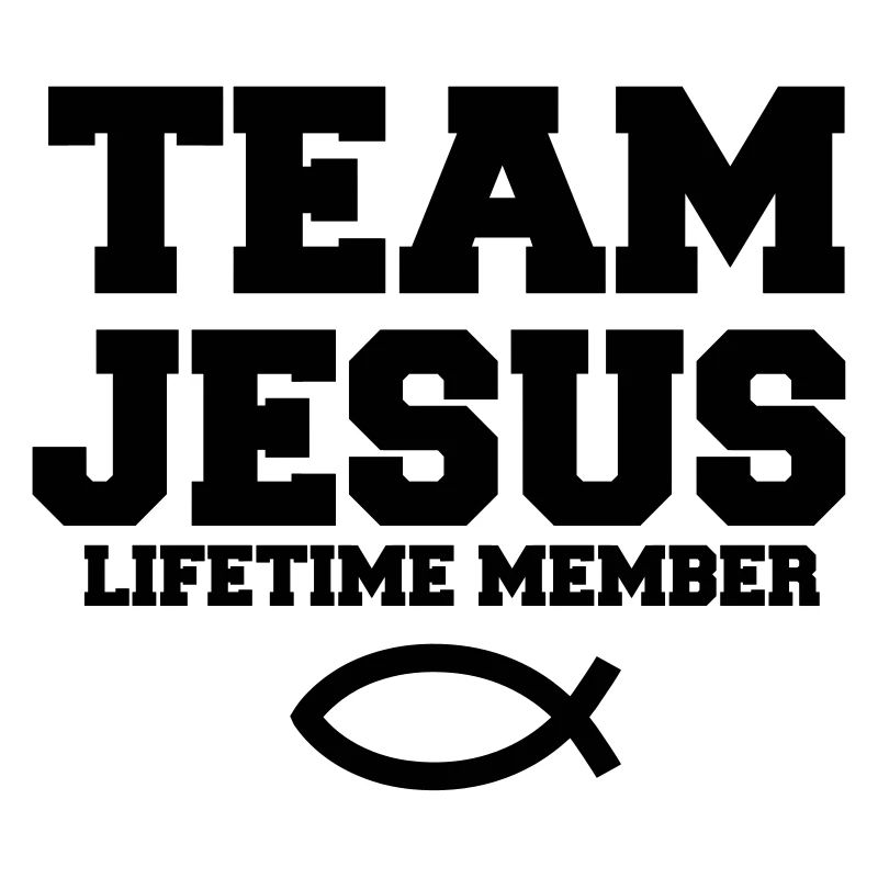 Team Jesus with fish symbol Christian gift