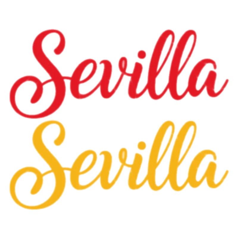 Sevilla Script Duo Rouge Jaune Rétro