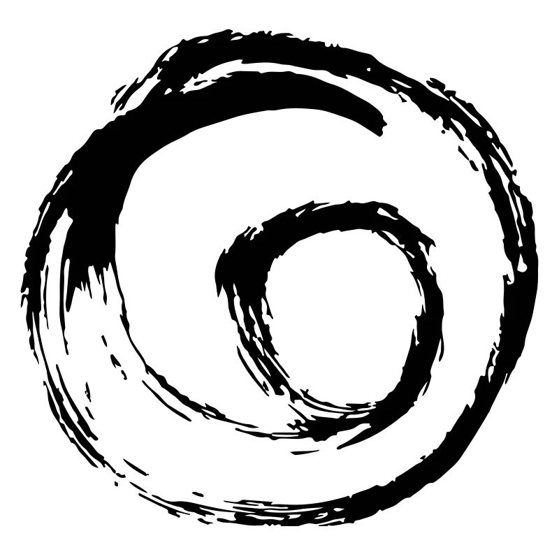 Spirale tourbillon point de cercle tourbillon dessiné à la main
