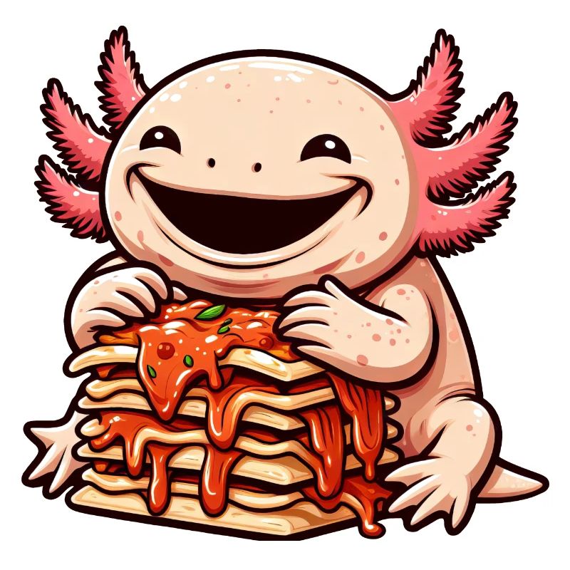 Axolotl Enjoys Lasagna Comic