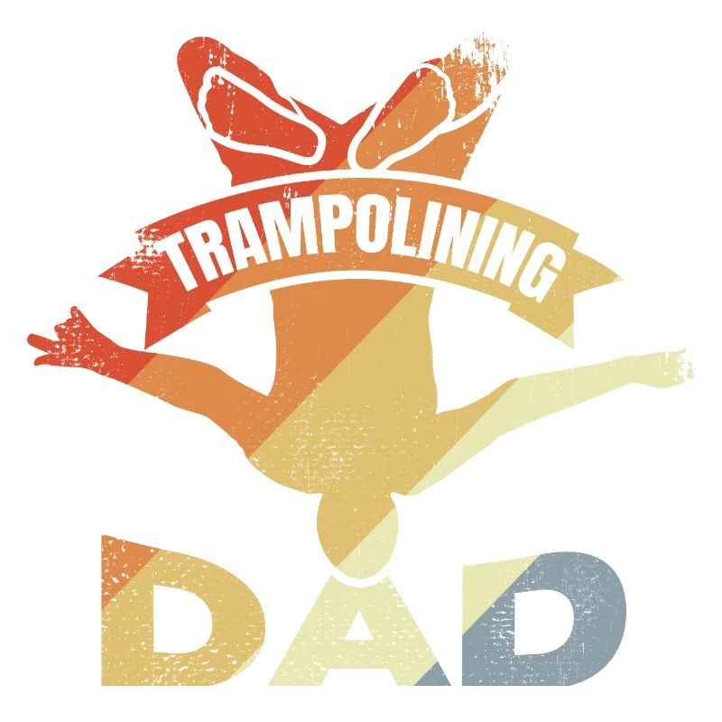 Funny Trampoline Father