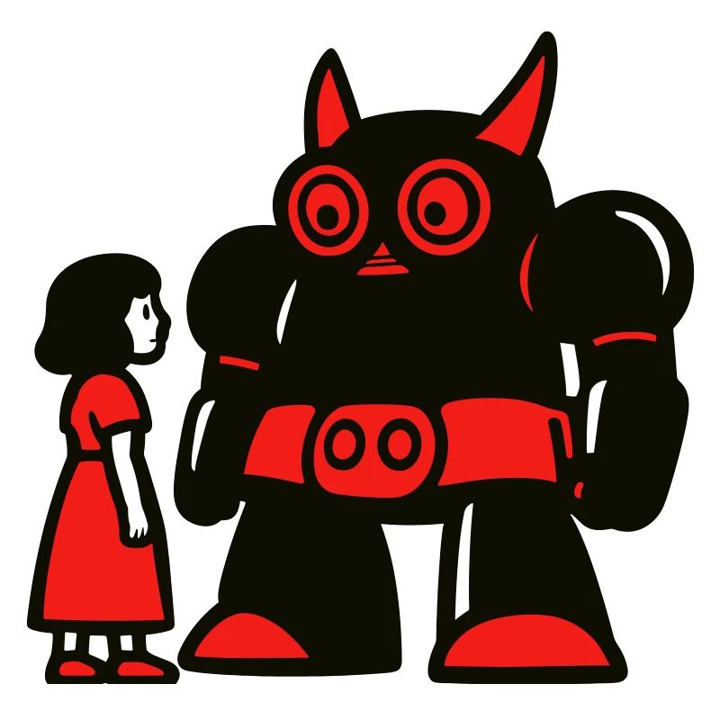 Fille et robot