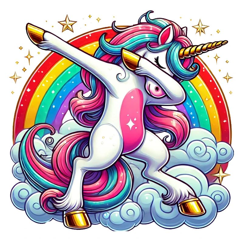 Dabbing Einhorn Dab Unicorn Mädchen Einhörner