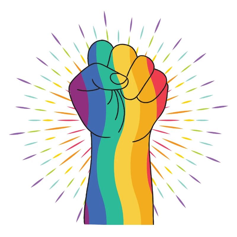 Regenbogenfist der Vielfalt