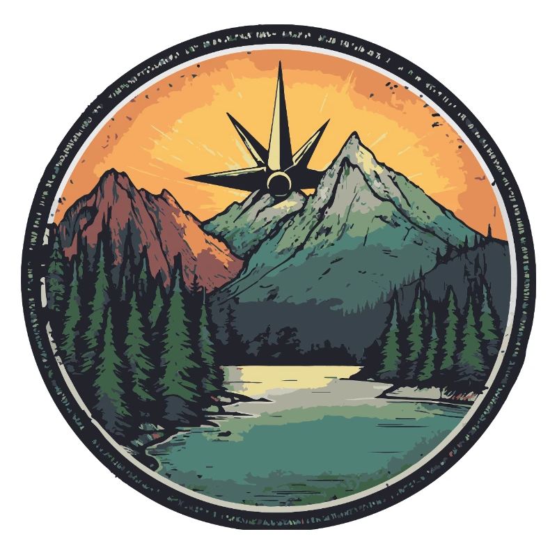 Mountains Compass