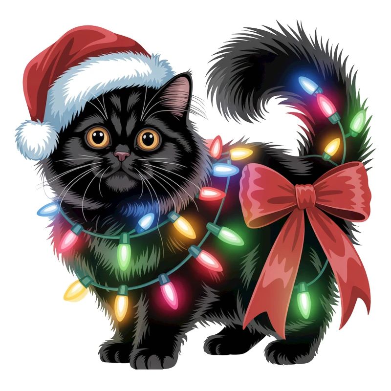 Weihnachten Katze 