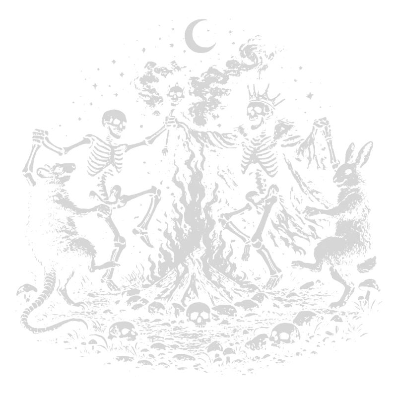 Moonlit Skeleton, king, rabbit nad ra Dance Circle
