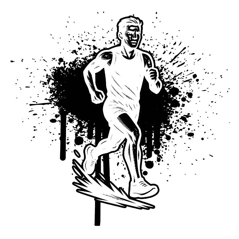 Motif de course clair pour chaque jour