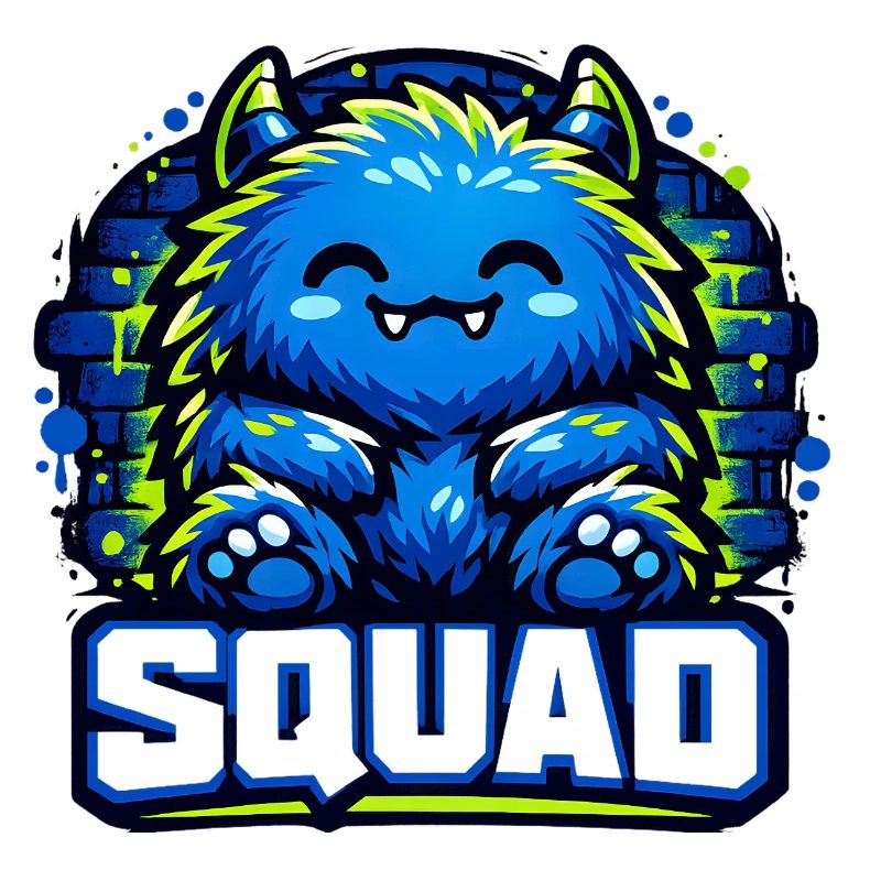 Logo de l’escouade de monstres bleus