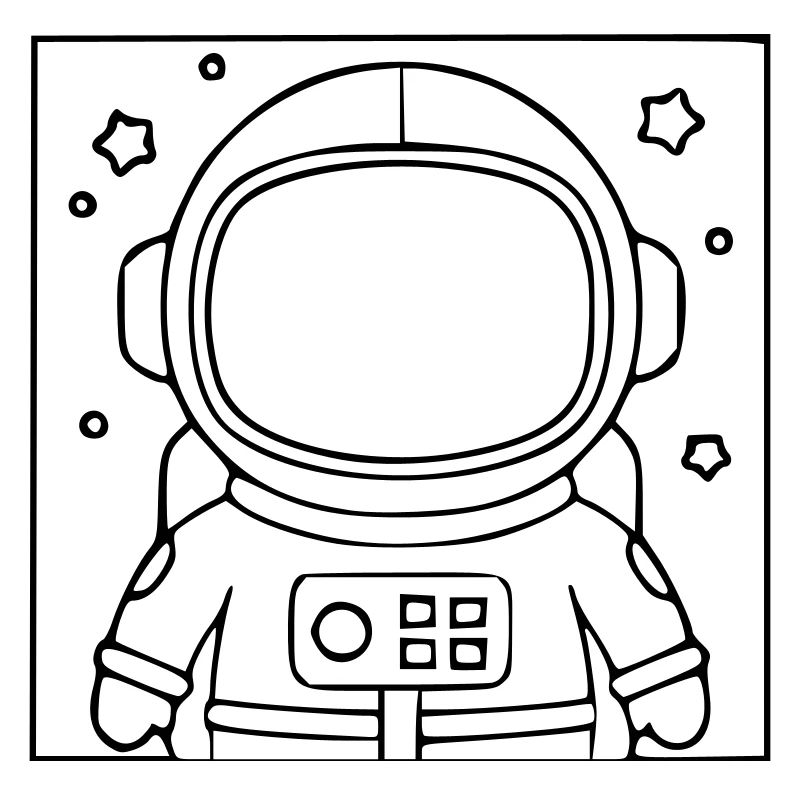 Silhouette de l’étoile de la combinaison d’astronaute