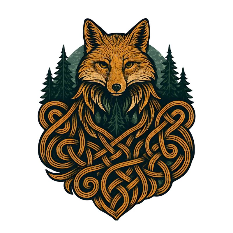 Fox in Knotted Artificial Forest