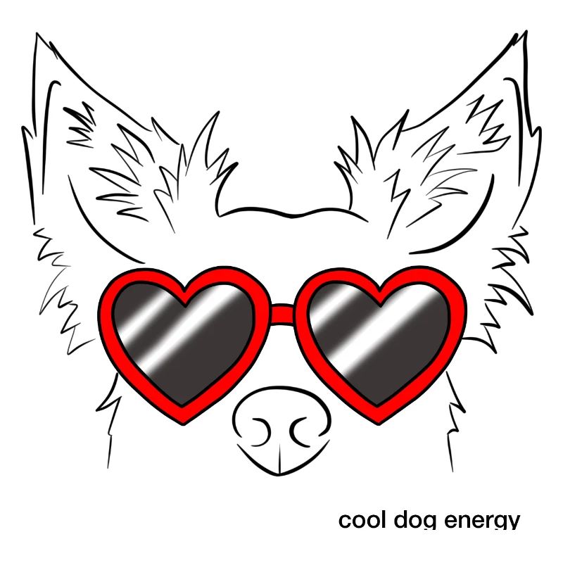 Énergie cool de chien