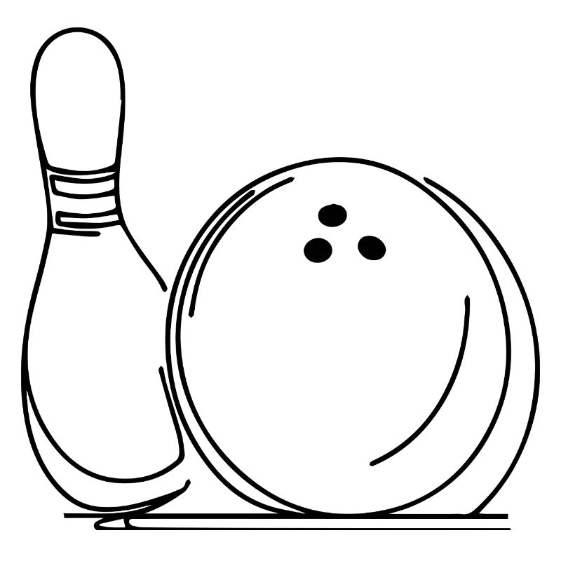 Boule et quille de bowling
