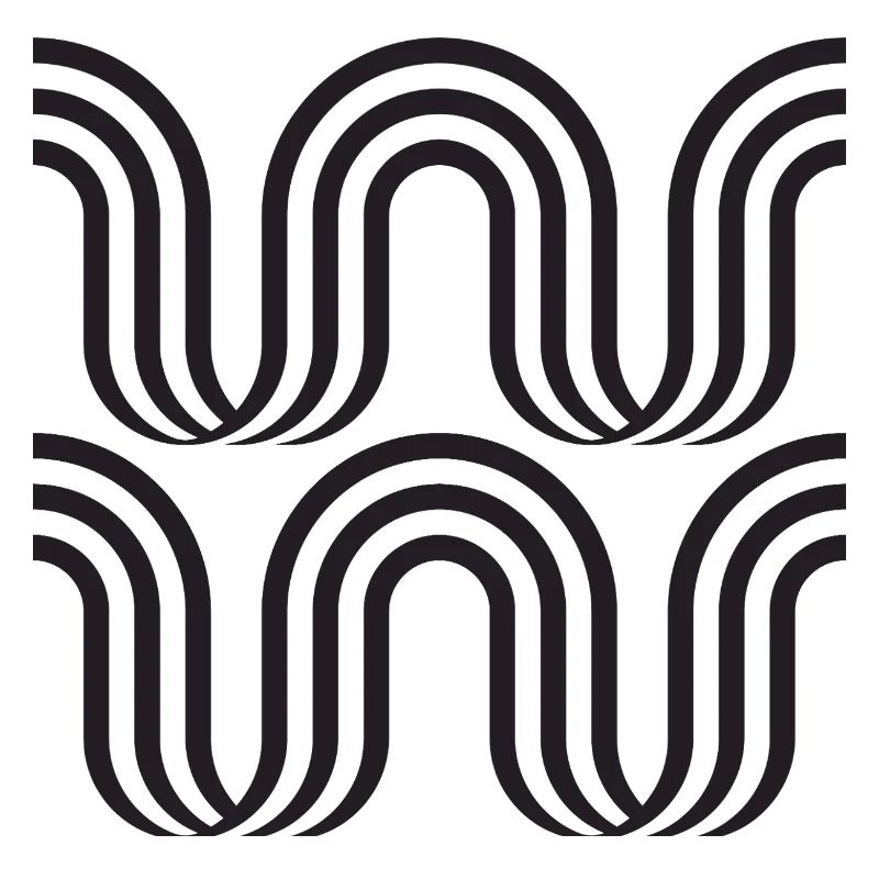 Wavy Arch Monochrome Pattern