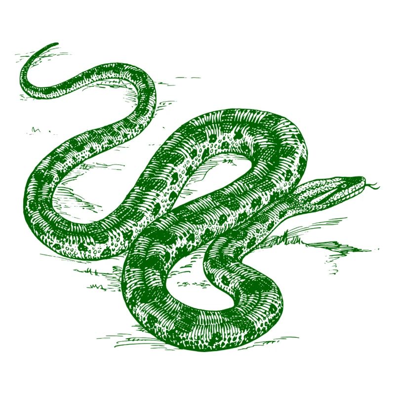 Serpent vert