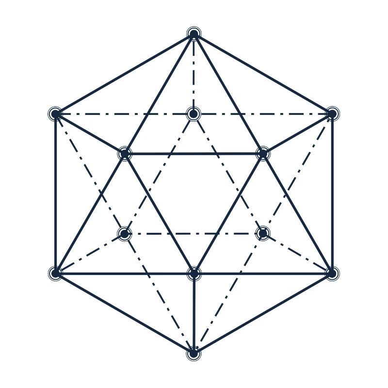 Blaues abstraktes geometrisches Design