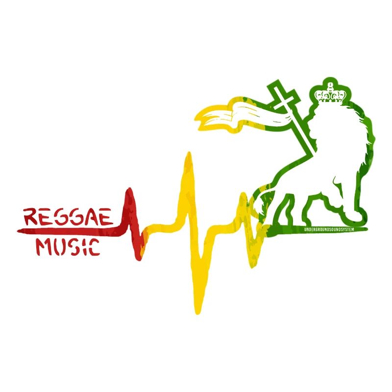 Icône du rythme du reggae Lion
