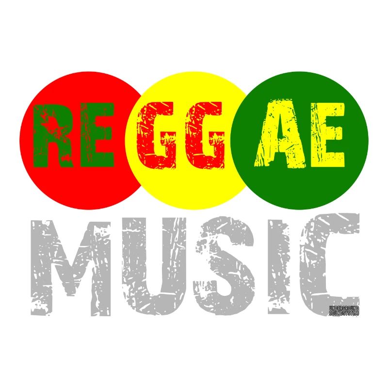Logo de la roue colorée de la musique reggae