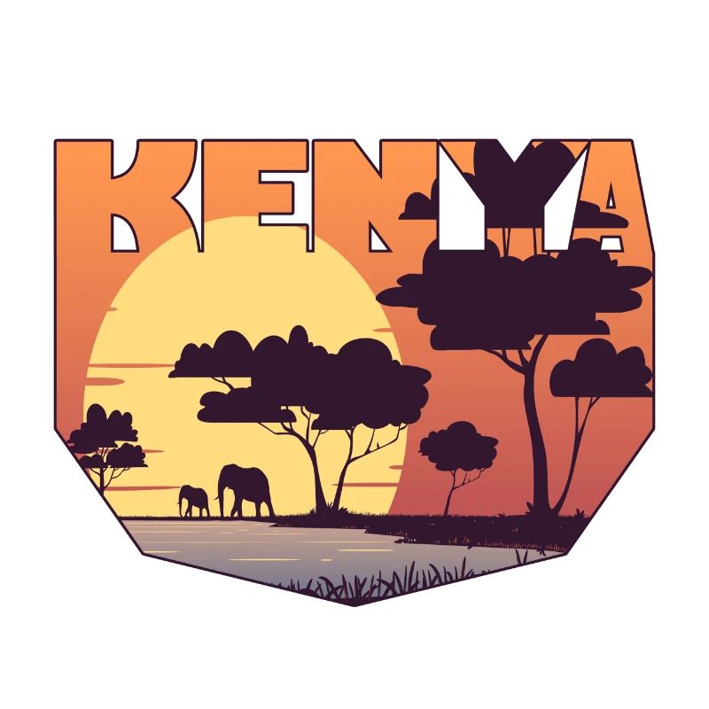 Kenya design with landscape / gift
