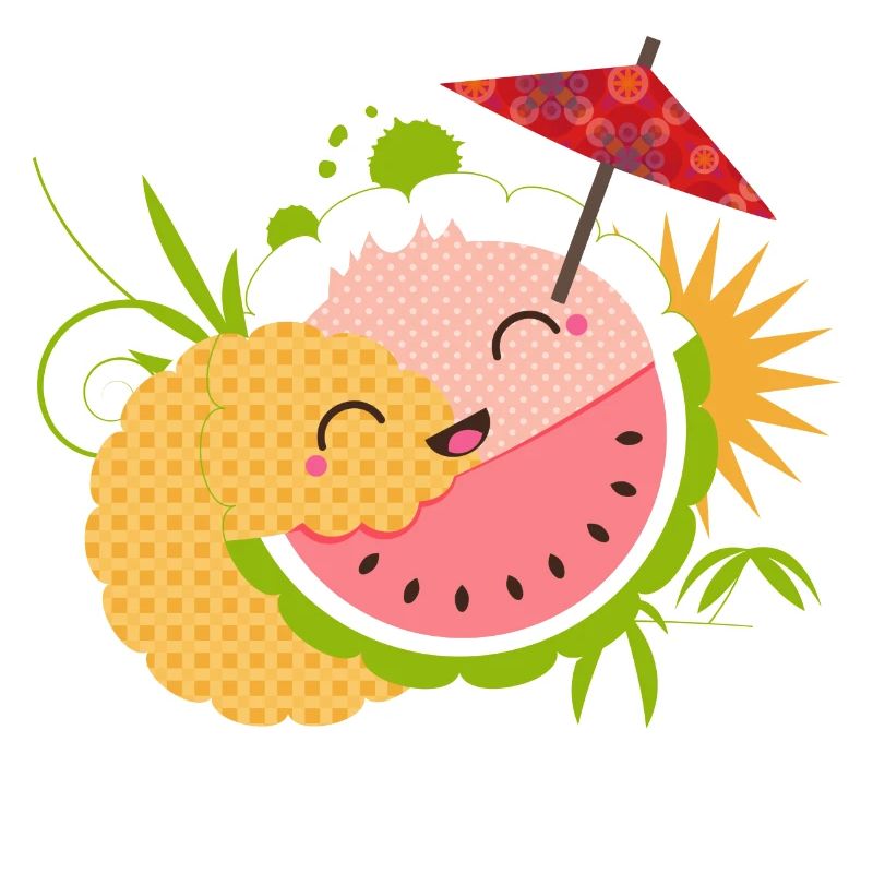 frecher Kawaii Cocktail mit Schirmchen