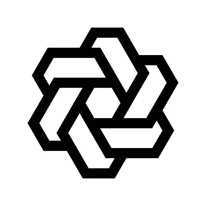 Logo cercle hexagonal