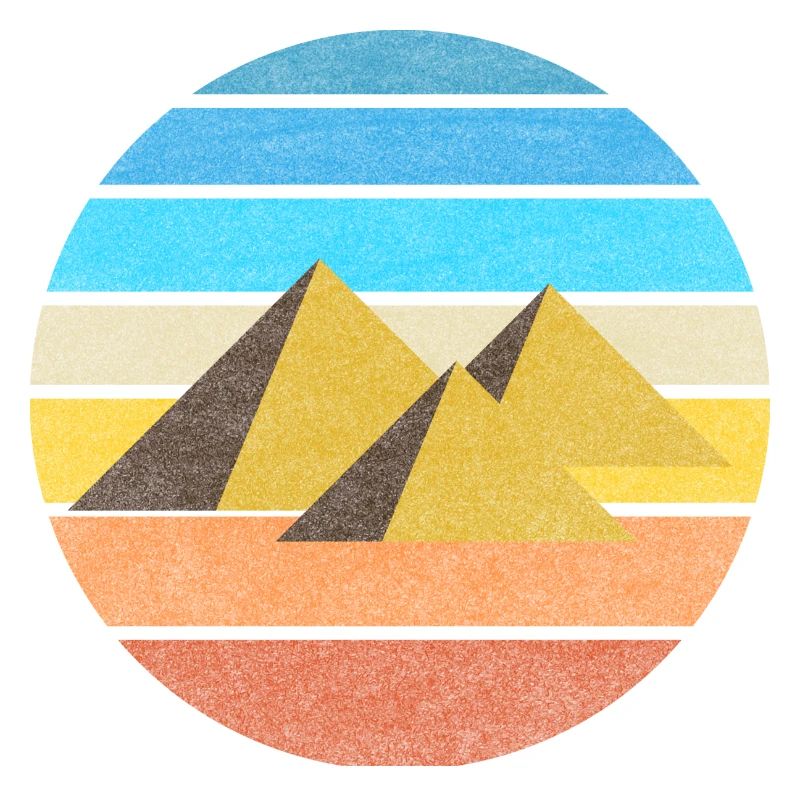 Egypte pyramide rétro idée cadeau vintage Le Caire
