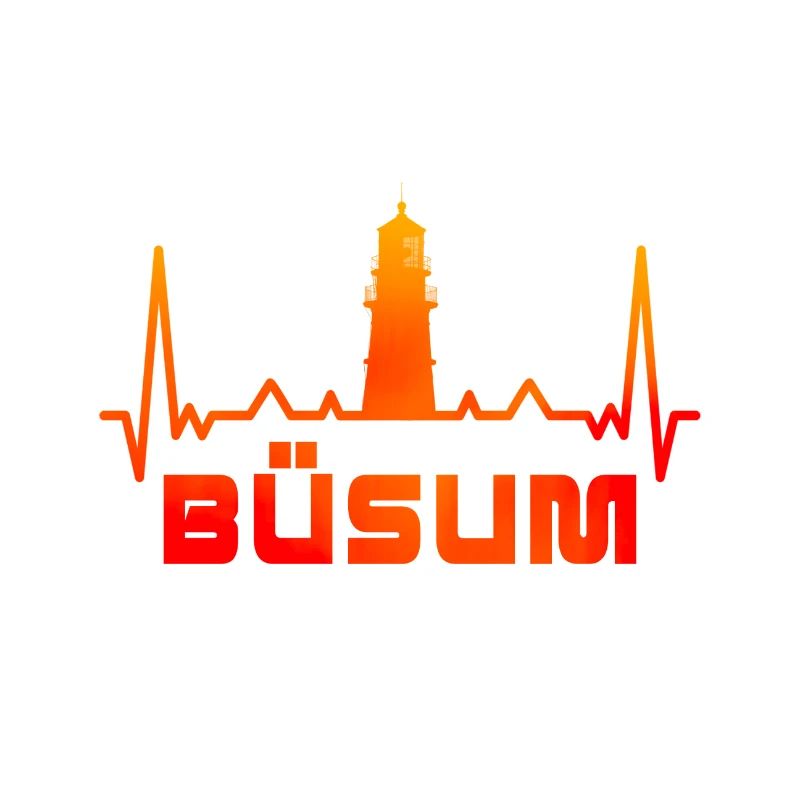 Büsum Leuchtturm Design / Geschenkidee