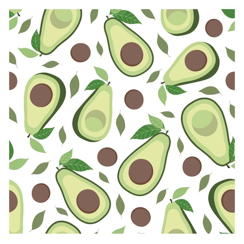 Eggplant and avocado pattern