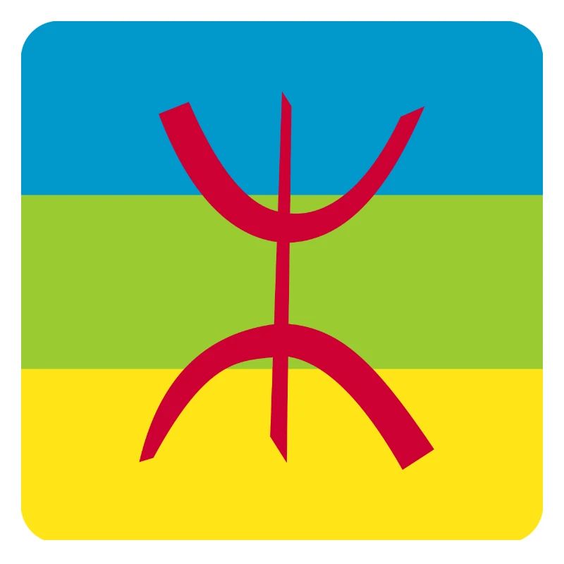 autocollant drapeau berbère réf amazigh