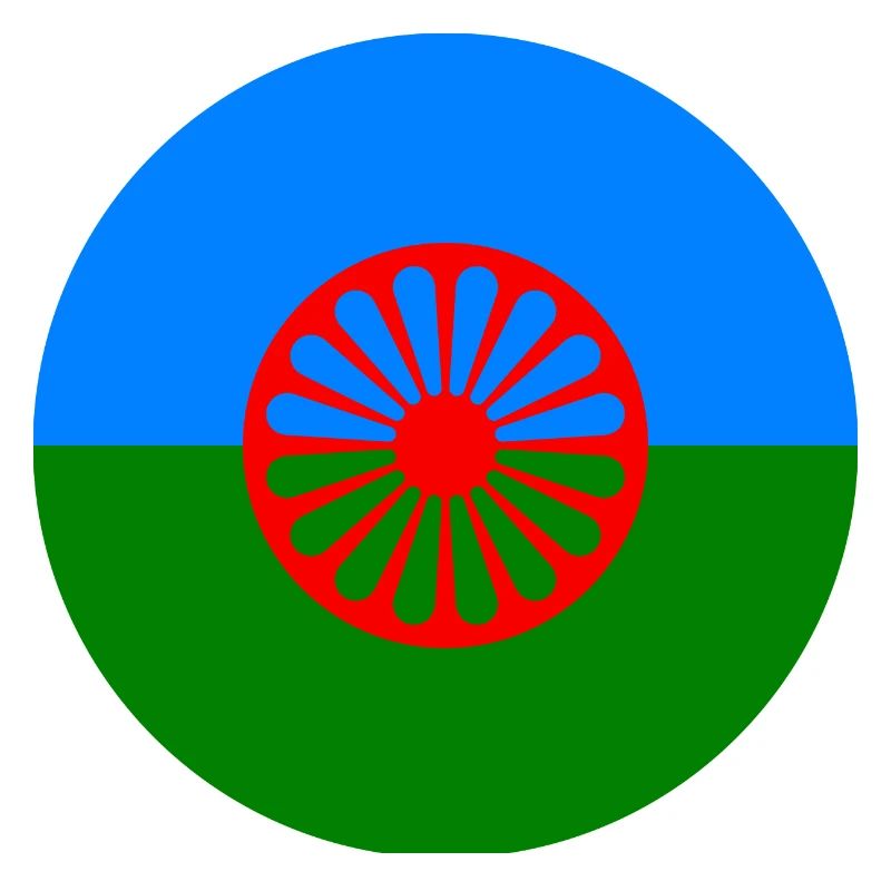 autocollant rond drapeau du peuple roumain idée cadeau