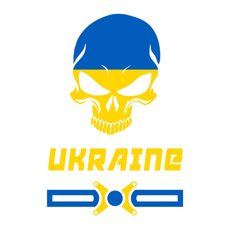 Conception de crâne d'Ukraine / idée cadeau