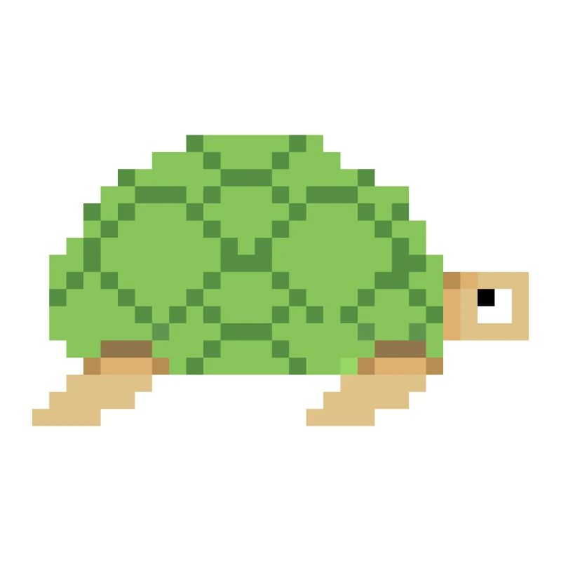 Turtle pixel art