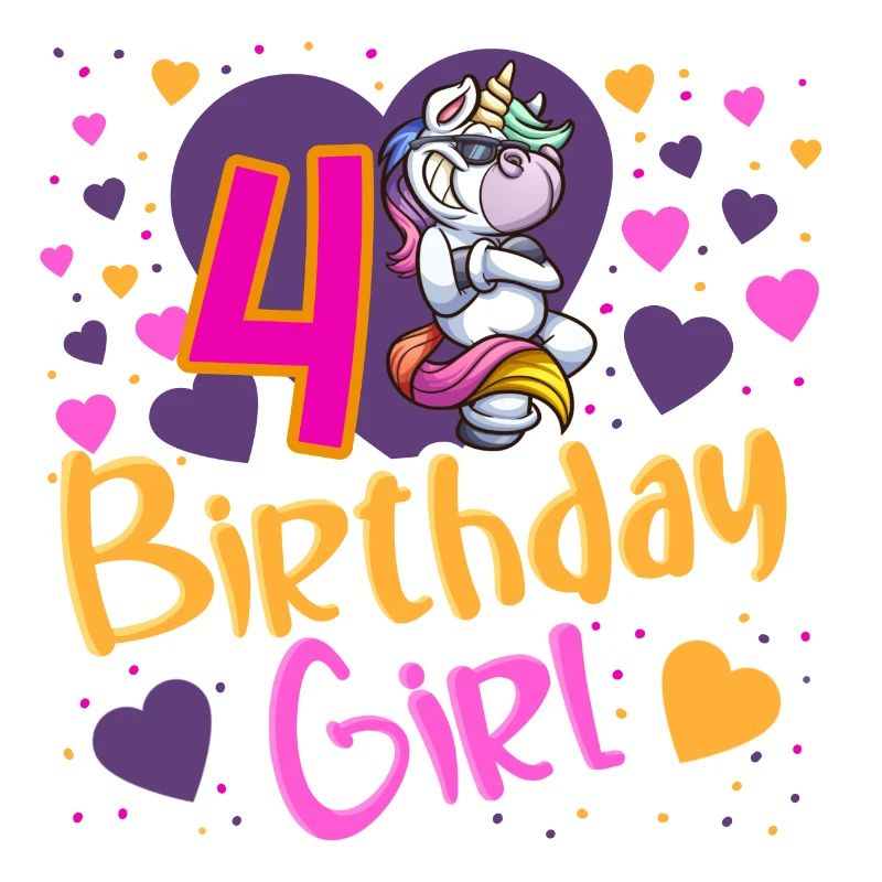 4 Jahre Mädchen Geburtstag