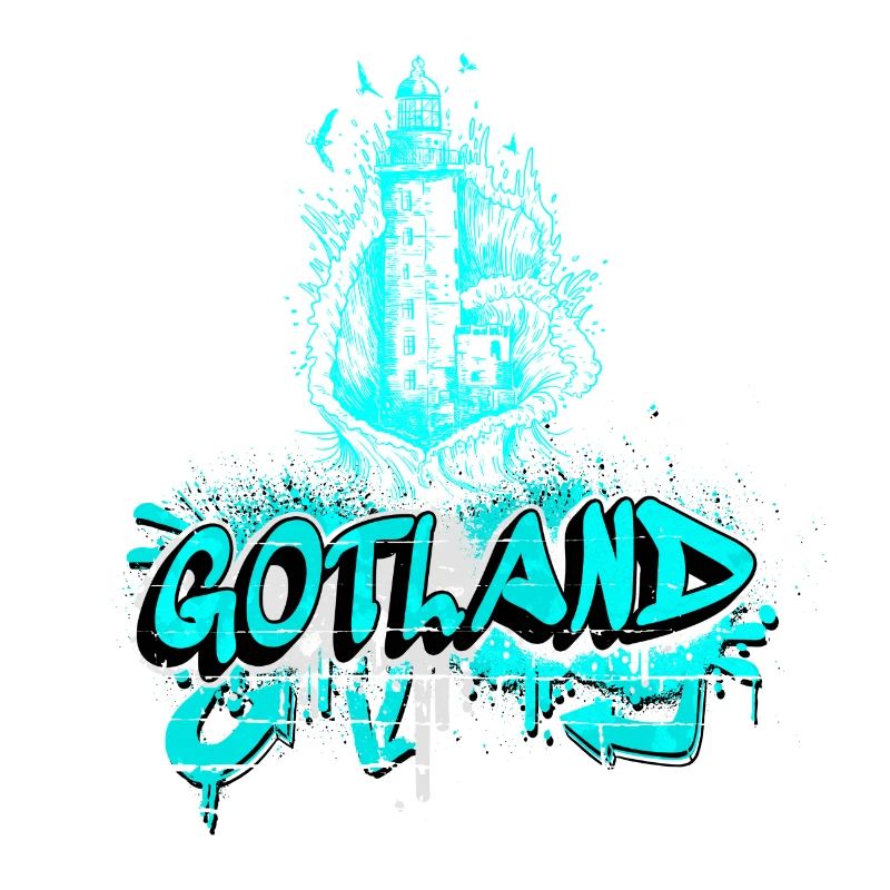 Gotland graffiti lighthouse design