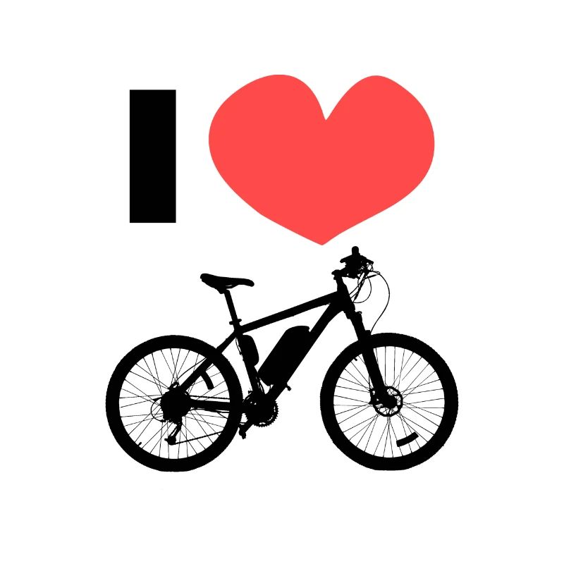 Statement I love bicycles bicycle heart