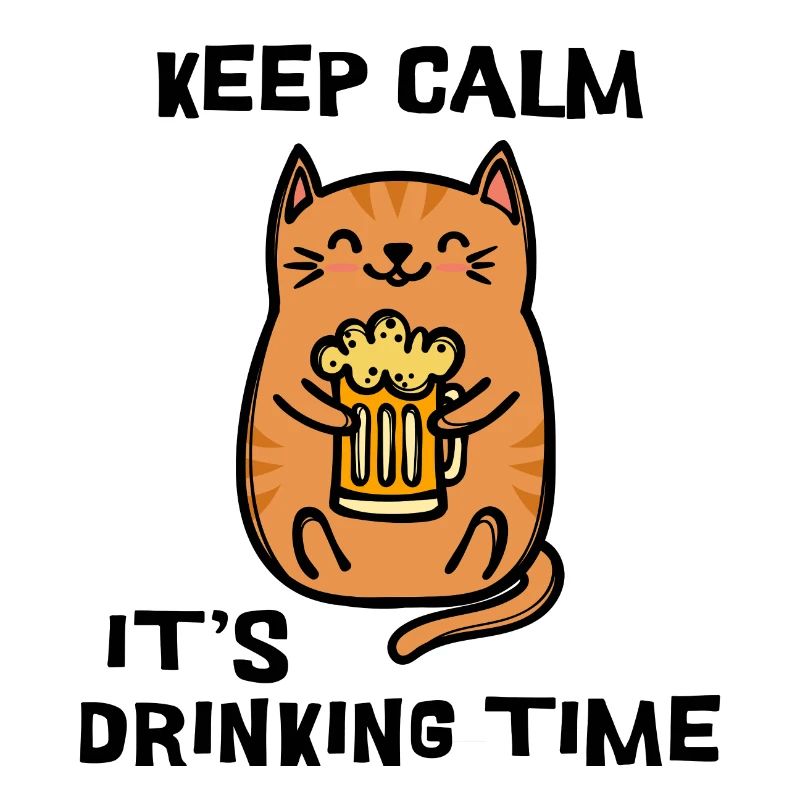 Fest Beer Statement Boisson Cat