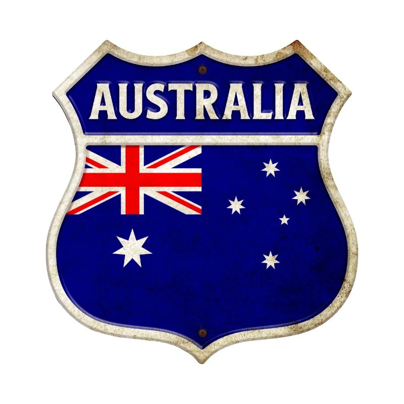 Australien Wappen Flaggen Design