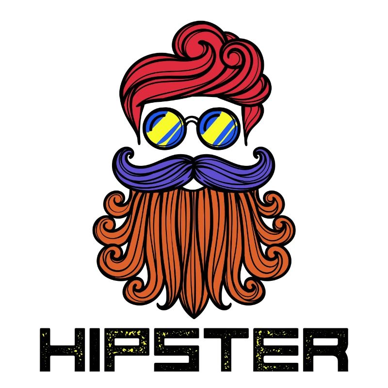 Bart Hipster Spruch Bartfrisur Bartträger