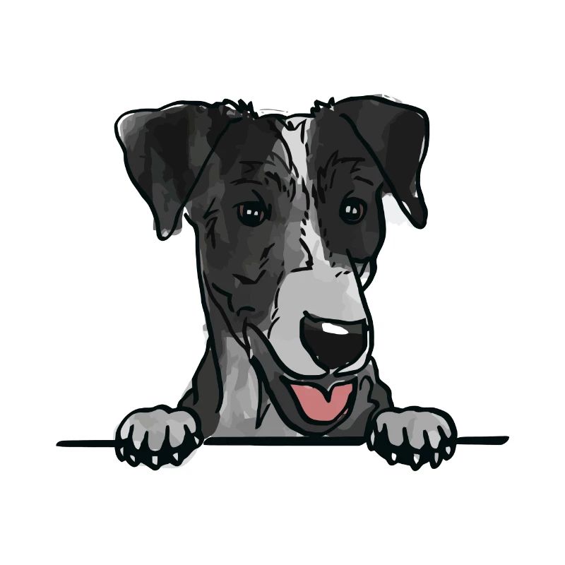 Smooth Fox Terrier Dog for Peeking Dog Lovers