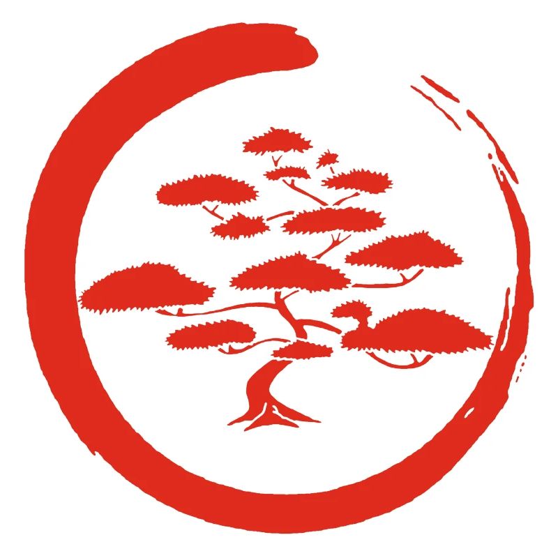 Red Japanese tree